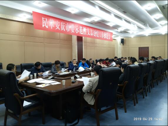 民革安庆市委召开示范性支部创建工作推进会