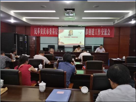 民革安庆市委召开基层组织建设暨示范性支部创建工作交流会